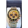 Image 2 : ROLEX DAYTONA REPLICA WATCH, YELLOW GOLD, GOLDEN BRIGHT BLACK DIAL, OYSTER BRACELET 126518LN