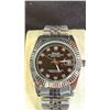 Image 2 : ROLEX DATEJUST REPLICA WATCH, STEEL BLACK DIAL, FLUTED BEZEL, JUBILEE BRACELET M126334