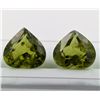 Image 2 : 14.15 CT CERTIFIED PERIDOT GEMSTONE PAIR ($9,900 APPRAISAL, APPRAISAL NOT GUARANTEED)