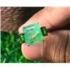 Image 1 : 15.05 CT CERTIFIED SILVER EMERALD GEMSTONE RING ($6,459 APPRAISAL, APPRAISAL NOT GUARANTEED)