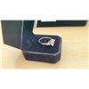 Image 2 : NEW 925S 2.0 HEART CUT SIMULATED DIAMOND (CZ) TRINITY RING WITH PEAR CUT SIDE STONES, SIZE 7,