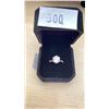Image 2 : NEW 925S 3.0CT SIMULATED DIAMOND (CZ) SOLITAIRE RING, SIZE 7.5, MOUNTED IN 925 STERLING SILVER WITH