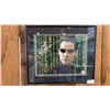 Image 1 : FRAMED AUTOGRAPHED KEANU REEVES AS NEO PHOTO 13" X 11"