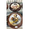 Image 3 : 8 DOG PLATES IN FRAMES FROM THE FIELD OF DREAMS BY LYNN KASTZ