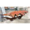 Image 1 : LIVE EDGE COFFEE TABLE 58" X 36" X 19"H