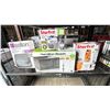 Image 1 : SHELF OF SMALL APPLIANCES INCLUDING - HAMILTON BEACH MICROWAVE OVEN, PORTABLE INDUCTION COOKTOP,
