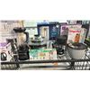 Image 1 : SHELF LOT OF ASSORTED ITEMS INCLUDING: STARTFRIT PERSONAL BLENDER, TOASTMASTER COFFEE MAKER, BRITA