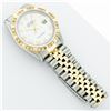 Image 6 : Rolex Mens 2 Tone Yellow Gold And Stainless Steel White Roman Datejust Wristwatc