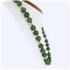 Image 2 : Vintage 29" Round Nephrite Jade Bead Strand Necklace w/ 14k Gold Balls & Clasp