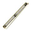 Image 6 : Antique Edwardian Platinum Top 14k Yellow Gold Diamond Filigree Bar Pin Brooch