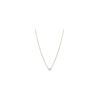 Image 3 : 14k YG Solitare Necklace 0.15 cts.