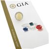 Image 1 : NEW 18k Gold 17.61 ctw GIA Oval Cabochon Opal w/ Round Diamond Halo Cocktail Rin
