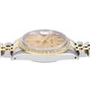 Image 6 : Rolex Mens Two Tone Champagne Index Dial 18K Yellow Gold Diamond Bezel Datejust