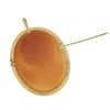 Image 4 : Vintage 14k Gold Large Detailed Oval Carved Shell Cameo Brooch Pin Pendant