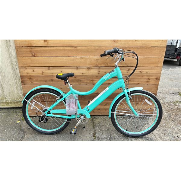 HYPER 36V ELECTRIC ASSIST E-BIKE WITH BATTERY & KEY (NO CHARGER, UNKNOWN WORKING CONDITION)