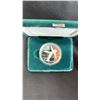 Image 2 : ROYAL CANADIAN MINT 1988 CALGARY OLYMPIC WINTER GAMES ONE TROY OUNCE PURE SILVER COIN