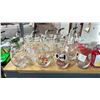Image 2 : SHELF OF ASSORTED CHRISTMAS STEMLESS WINE GLASSES & A CHRISTMAS TREE TOPPER