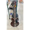 Image 2 : HOLLOW BODY ELECTRIC GUITAR WITH CASE *BACK OF NECK HAS BEEN REPAIRED*