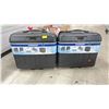 Image 1 : TWO CIAO! BLACK SMALL CARRY ON LUGGAGE BAGS
