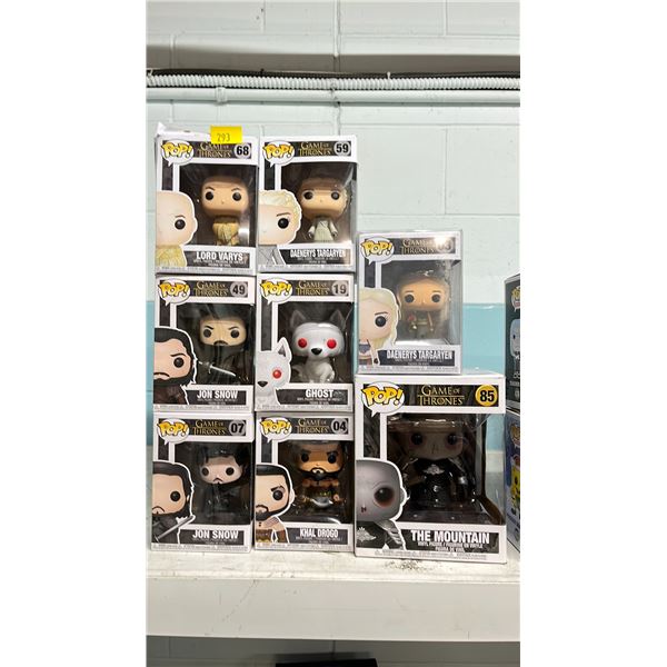 FUNKO POP! GAME OF THRONES DAENERYS TARGARYEN 03, KHAL DROGO 04, JON SNOW 07, GHOST 19, JON SNOW 49,