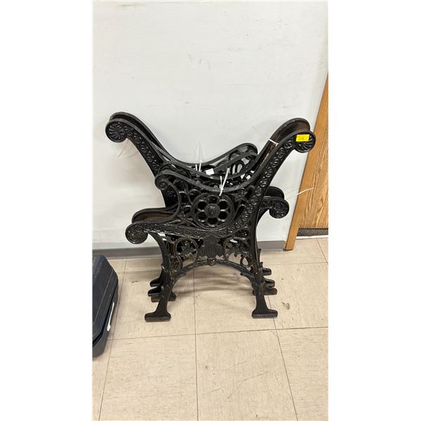HEAVY GARDEN BENCH CAST IRON FRAMES