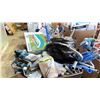 Image 2 : PALLET FILLED WITH - TRAMPOLINE, KIDS SLEEPING BAG, BLUESCAPE FAMILY POOL, POOL INFLATABLES & MORE