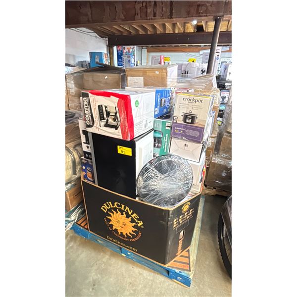 PALLET FILLED WITH - HART VACUUM, COFFEE MAKERS, ELECTRIC KETTLES, FANS, ESPRESSO MACHINE,