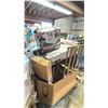 Image 2 : PALLET FILLED WITH - STORAGE CUBE, DRESSER, AIR MATTRESS, OFFICE CHAIR, FARMHOUSE TV STAND & MORE