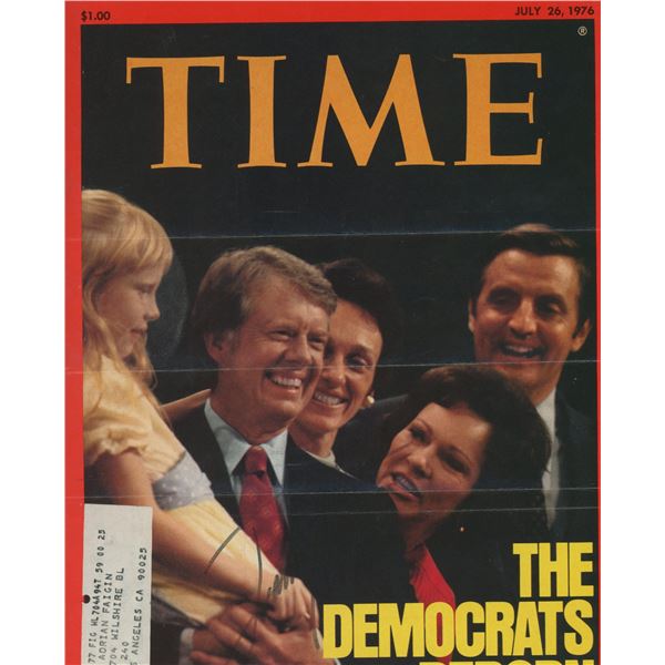 Jimmy Carter signed Time magazine. GFA Authenticated