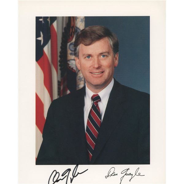 Dan Quayle signed photo