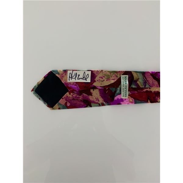 Sportscaster Ahmad Rashad signed neck tie