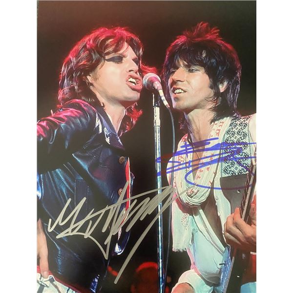 Rolling Stones band signed photo