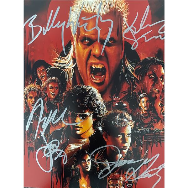 The Lost Boys cast signed movie photo