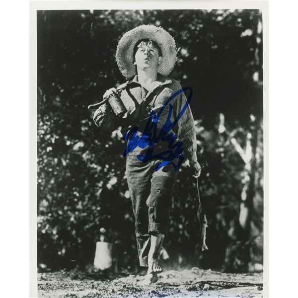 Mickey Rooney signed "The Adventures of Huckleberry Finn" 8x10 movie photo