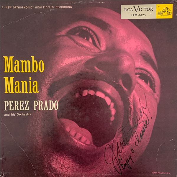 Janet Leigh signed Mambo Mania album cover