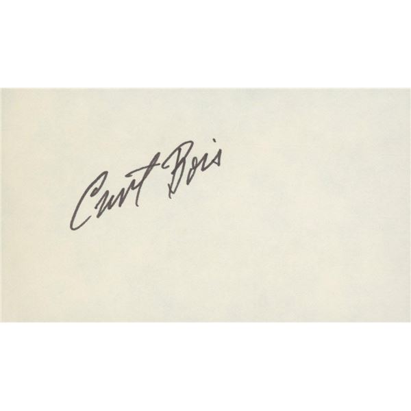 Casablanca Curt Bois signature cut