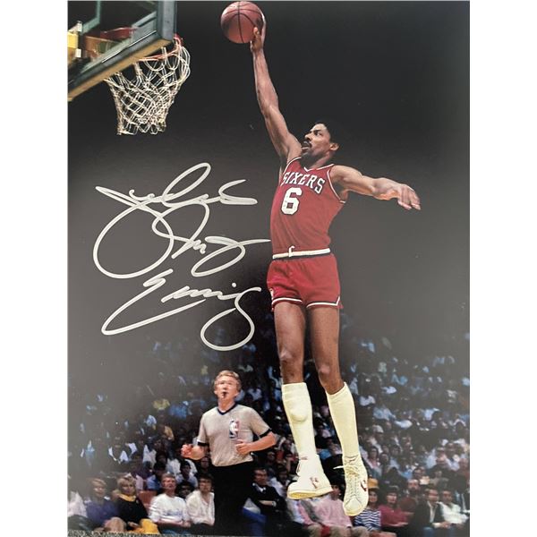 Julius Erving signed photo