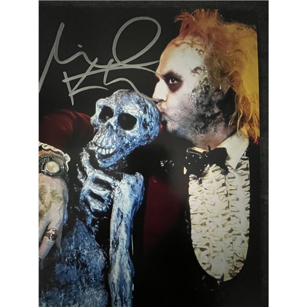 Beetlejuice Michael Keaton signed movie photo