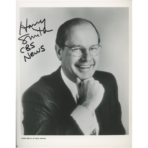 Harry Smith signed CBS photo