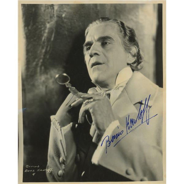 Universal Monster Boris Karloff signed photo
