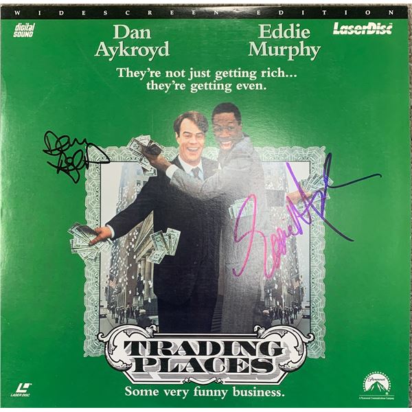 Trading Places cast signed laser disc. GFA Authenticated