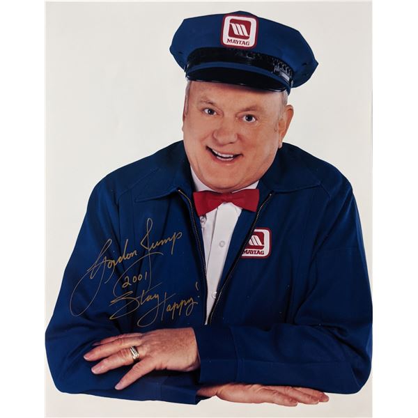 Maytag Man Gordan Jump signed photo