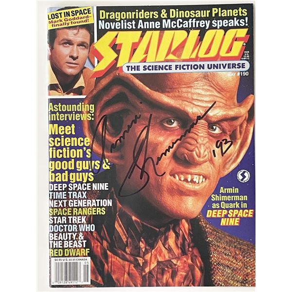 Star Trek: Deep Space Nine Armin Shimerman signed Starlog magazine