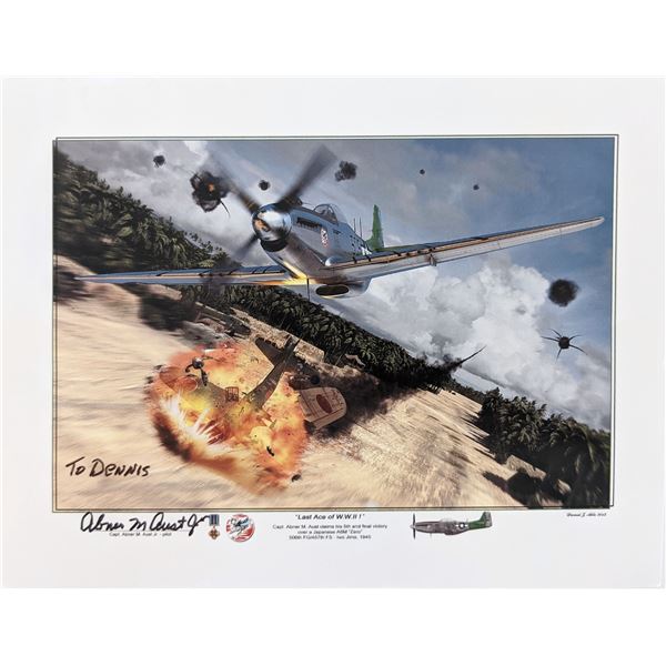 Abner Maurice Aust Jr. signed photo