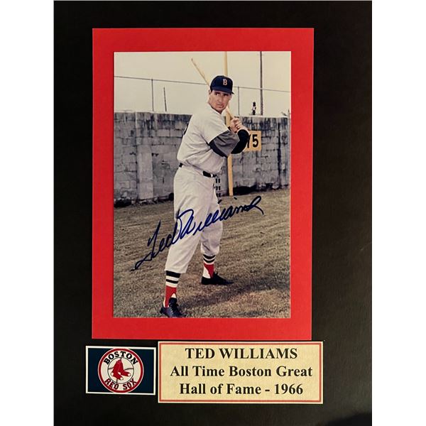 Ted Williams signed photo
