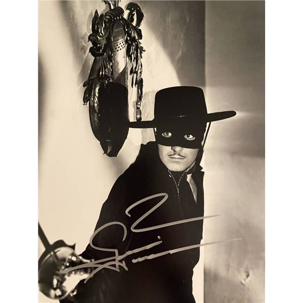 Zorro George Hamilton signed movie photo