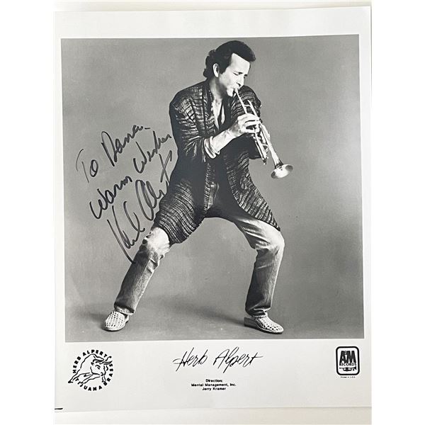 Musician Herb Alpert signed photo