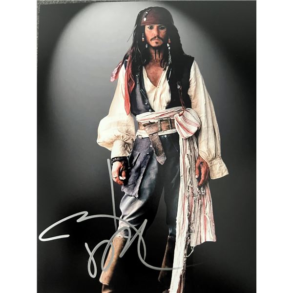 Pirates of the Caribbean Johnny Depp signed photo