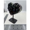 Image 3 : 4 x 3.2 INCH AMETHYST AURA HEART