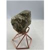 Image 4 : 2 X 2.4 INCH  OCTAHEDRAL PYRITE FORMATION WITH CALCITE